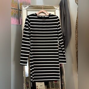 Shein Black & white bodycod mini dress size large